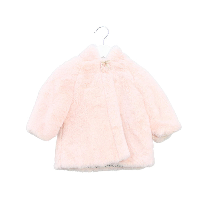 A Pink Lightweight Jackets from Nanos in size 6-12M for girl. (Front View)