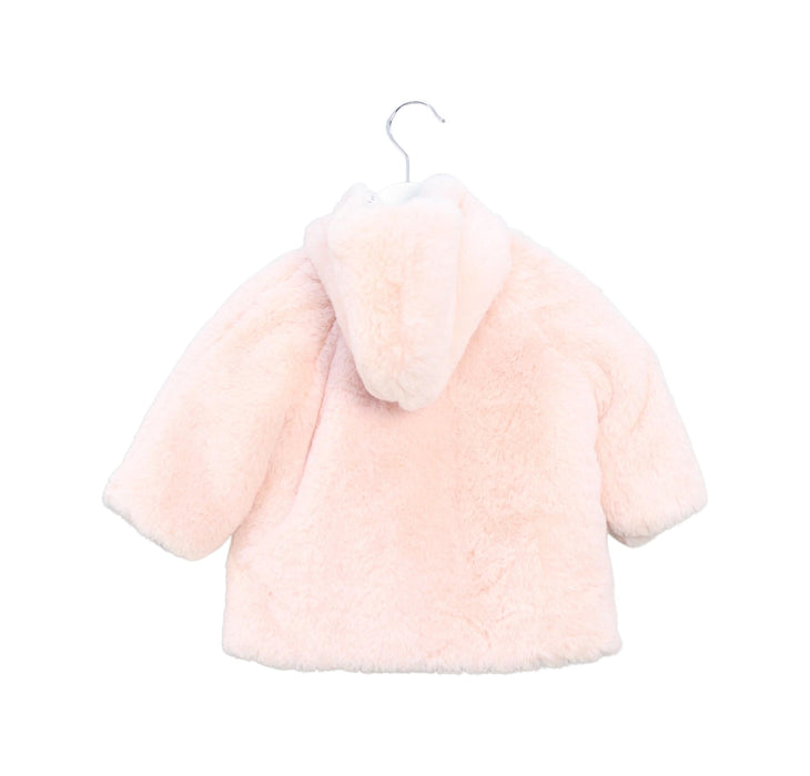 A Pink Lightweight Jackets from Nanos in size 6-12M for girl. (Back View)