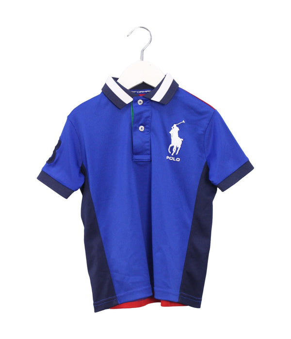 A Blue Active Tops from Polo Ralph Lauren in size 4T for boy. (Front View)