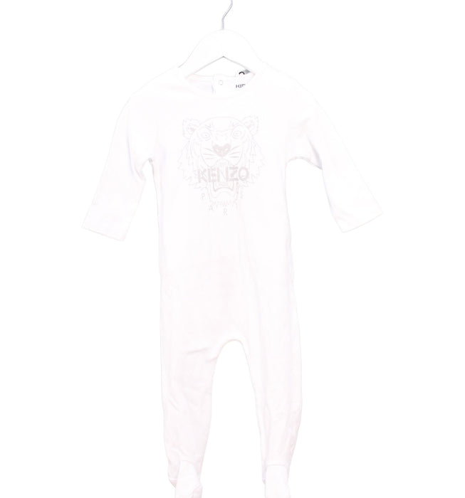 A White Onesies from Kenzo in size 0-3M for neutral. (Front View)