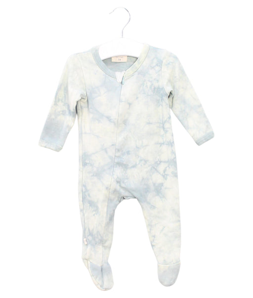 A Blue Onesies from PAIGELAUREN in size 3-6M for boy. (Front View)