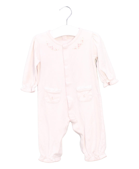 A Pink Long Sleeve Jumpsuits from Kissy Kissy in size 3-6M for girl. (Front View)