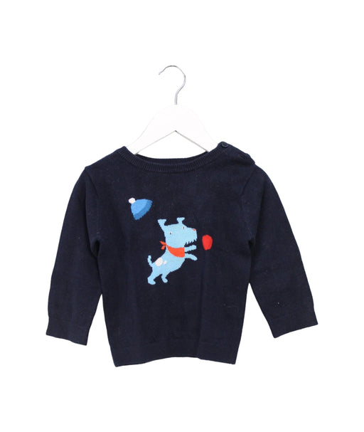 A Navy Knit Sweaters from Jacadi in size 12-18M for boy. (Front View)