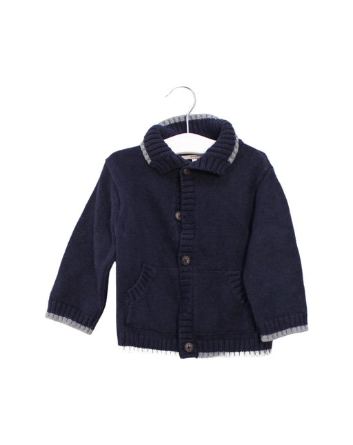 A Navy Lightweight Jackets from Jacadi in size 12-18M for boy. (Front View)