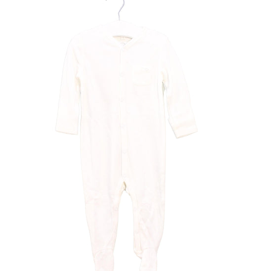 A White Onesies from Mori in size 6-12M for boy. (Front View)