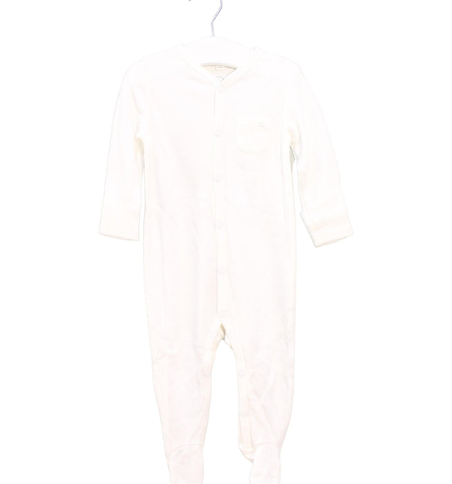 A White Onesies from Mori in size 6-12M for boy. (Front View)