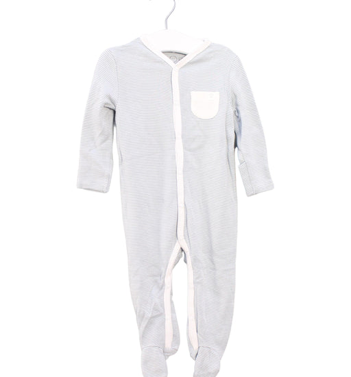 A Blue Onesies from Mori in size 6-12M for boy. (Front View)