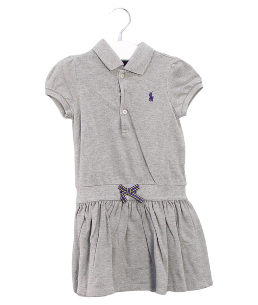 A Grey Short Sleeve Dresses from Ralph Lauren in size 12-18M for girl. (Front View)