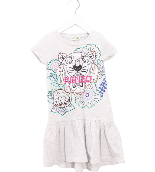 A Grey Short Sleeve Dresses from Kenzo in size 4T for girl. (Front View)