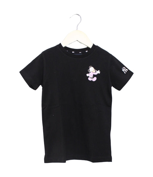 A Black Short Sleeve T Shirts from MLB in size 4T for girl. (Front View)