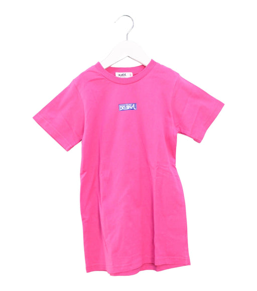 A Pink Short Sleeve Dresses from X-Girl Stages in size 2T for girl. (Front View)