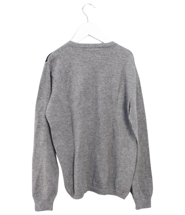 A Grey Knit Sweaters from Kingkow in size 7Y for boy. (Back View)