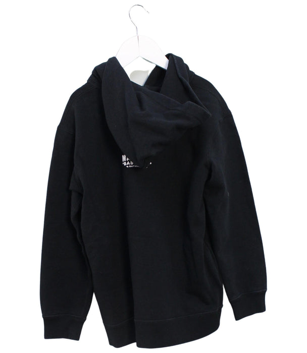 A Black Hooded Sweatshirts from BAPE KIDS in size 10Y for boy. (Back View)