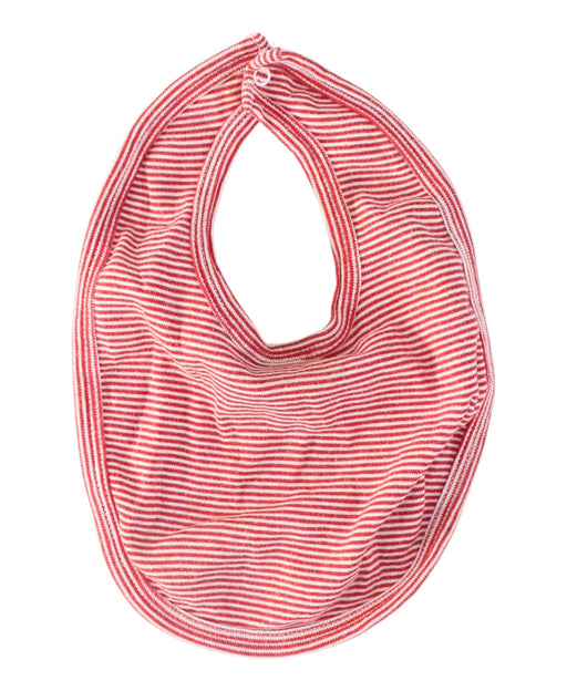 A Red Bibs from Petit Bateau in size O/S for neutral. (Front View)