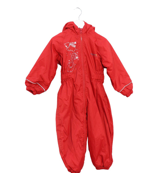 A Red Long Sleeve Jumpsuits from Regatta in size 18-24M for girl. (Front View)