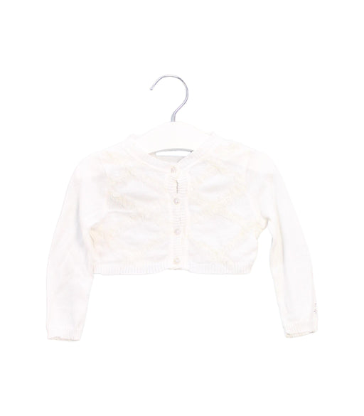 A White Cardigans from Blumarine in size 6-12M for girl. (Front View)