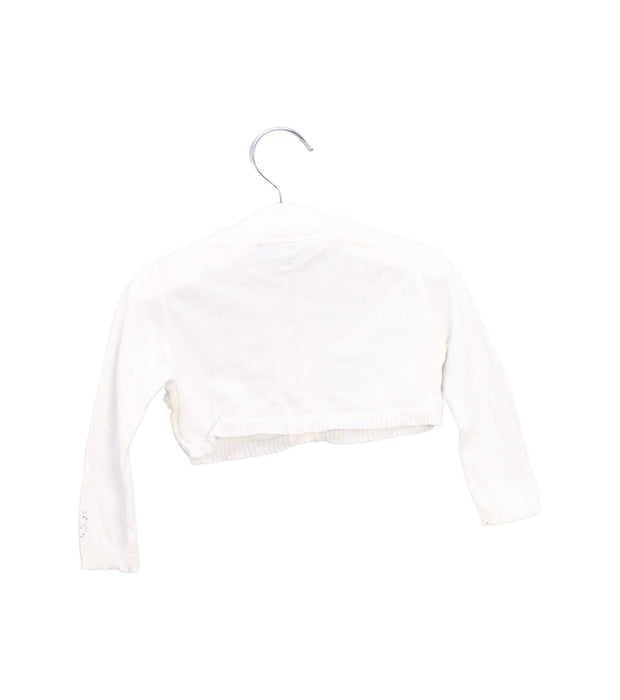 A White Cardigans from Blumarine in size 6-12M for girl. (Back View)