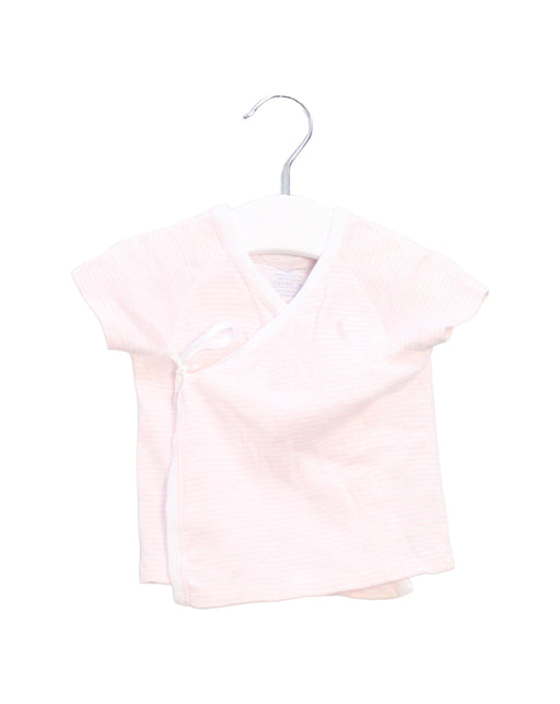 A Pink Short Sleeve Tops from Ralph Lauren in size 0-3M for girl. (Front View)