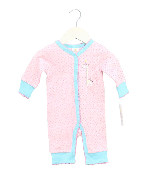 A Pink Long Sleeve Jumpsuits from Absorba in size 6-12M for girl. (Front View)