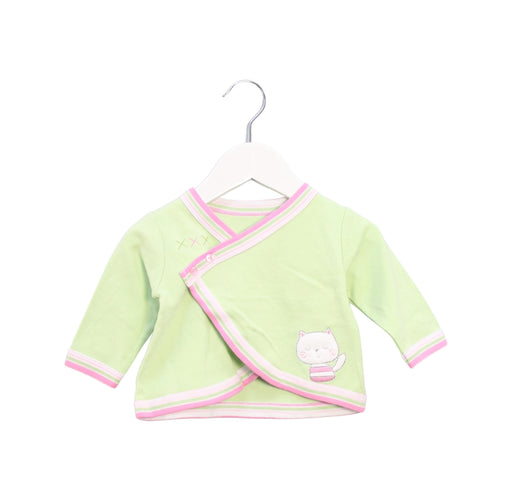A Green Cardigans from Absorba in size 0-3M for girl. (Front View)
