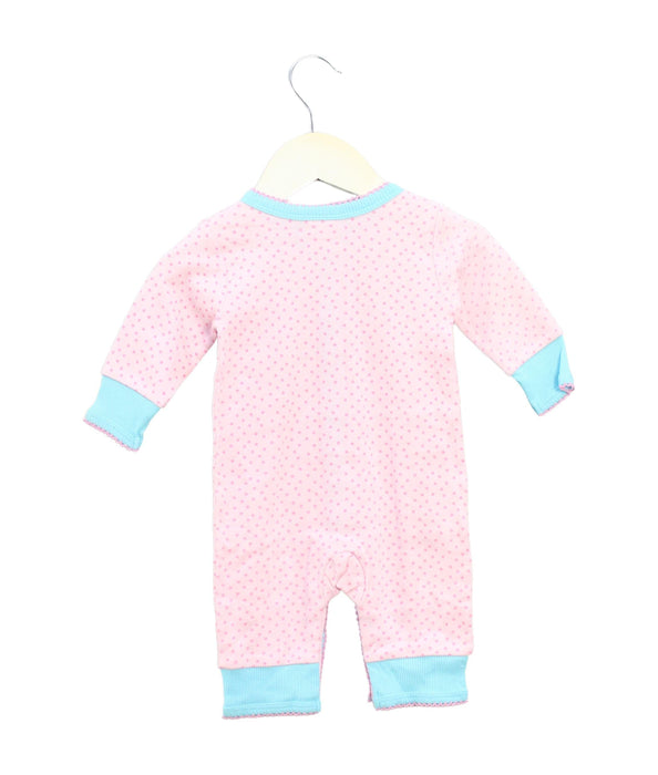 A Pink Long Sleeve Jumpsuits from Absorba in size 6-12M for girl. (Back View)