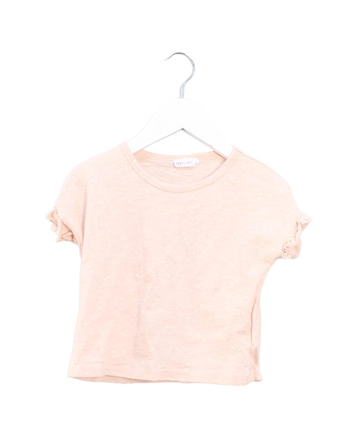 A Pink Short Sleeve Tops from Jamie Kay in size 4T for girl. (Front View)