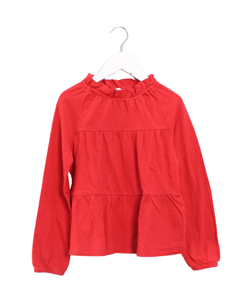 A Red Long Sleeve Tops from Crewcuts in size 3T for girl. (Front View)