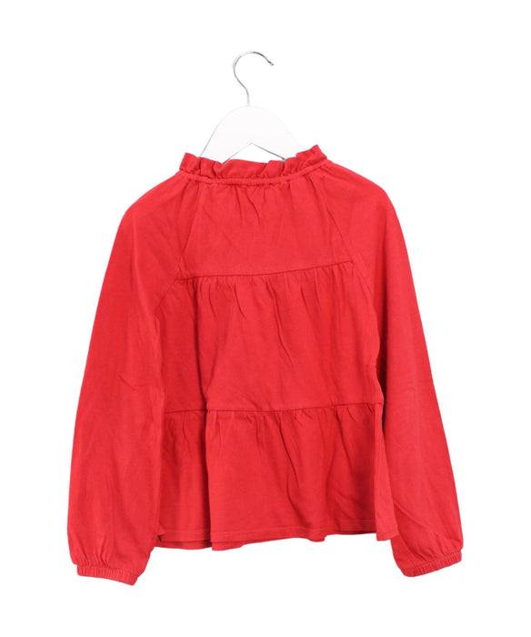 A Red Long Sleeve Tops from Crewcuts in size 3T for girl. (Back View)