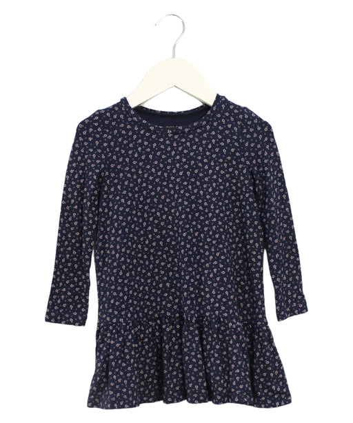 A Navy Long Sleeve Dresses from Polo Ralph Lauren in size 3T for girl. (Front View)