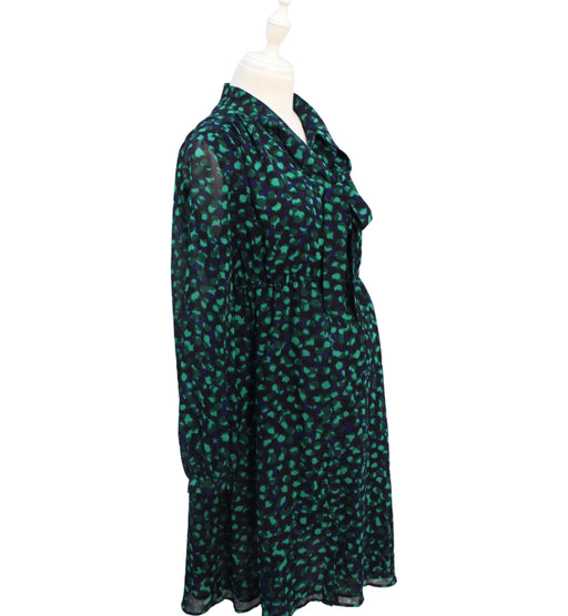 A Green Long Sleeve Dresses from Mayarya in size S for maternity. (Front View)