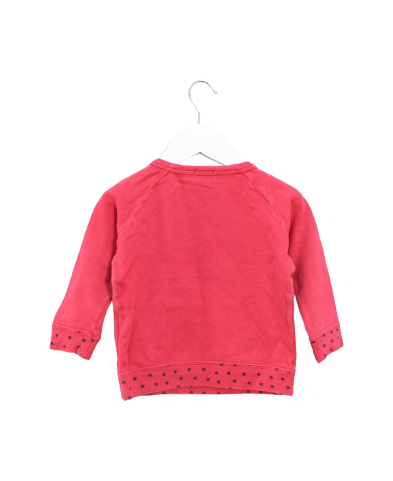 A Pink Crewneck Sweatshirts from Miki House in size 12-18M for girl. (Back View)