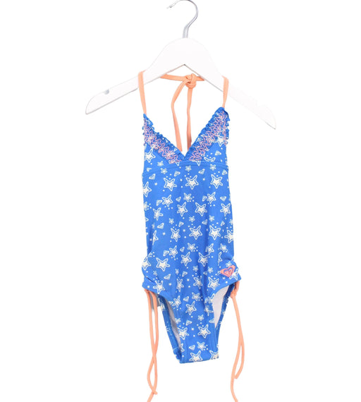 A Blue Swimsuits from Roxy in size 2T for girl. (Front View)