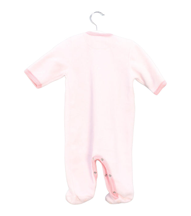 A Pink Onesies from Petit Bateau in size 0-3M for girl. (Back View)