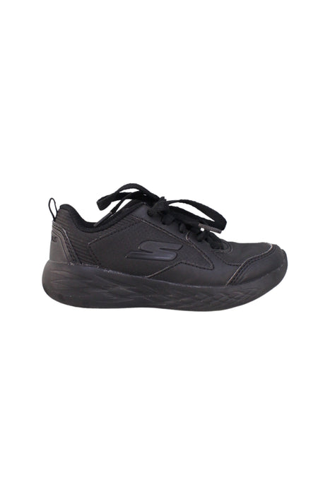 A Black Sneakers from Skechers in size 4T for boy. (Back View)