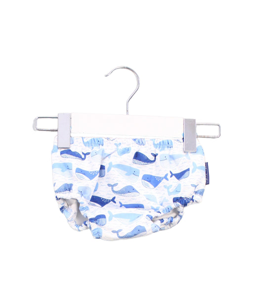 A Blue Swim Diapers from Jojo Maman Bébé in size 3-6M for boy. (Front View)