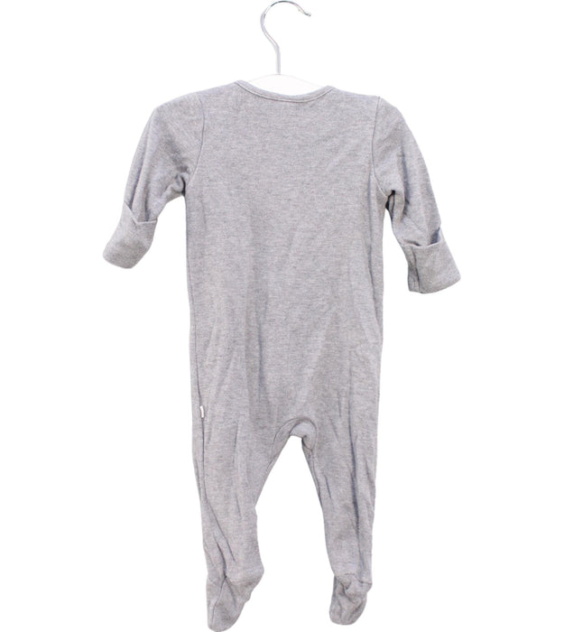 A Grey Onesies from Mori in size 0-3M for boy. (Back View)