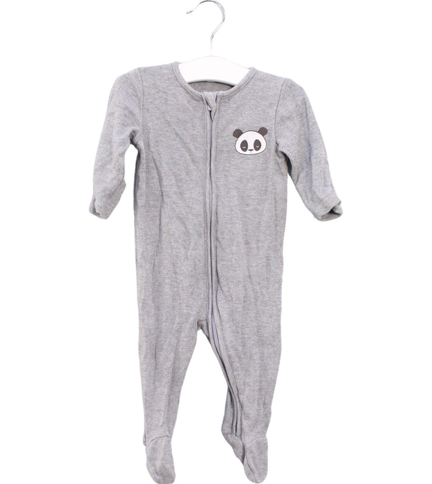 A Grey Onesies from Mori in size 0-3M for boy. (Front View)