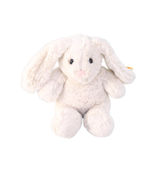 A White Soft Toys from Steiff in size O/S for neutral. (Front View)