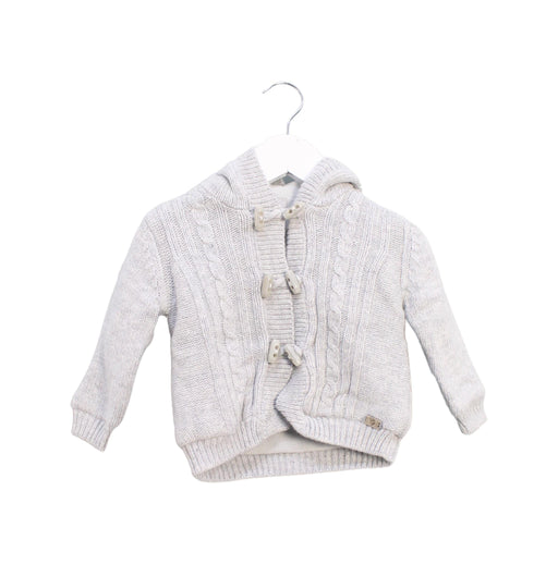 A Grey Lightweight Jackets from Cyrillus in size 3-6M for girl. (Front View)
