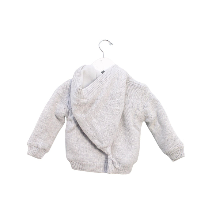 A Grey Lightweight Jackets from Cyrillus in size 3-6M for girl. (Back View)