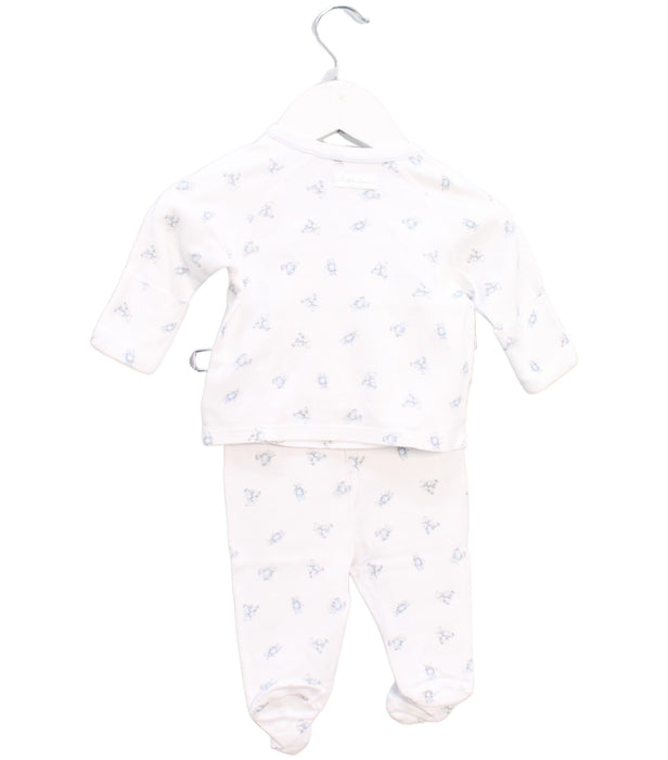 A White Pyjama Sets from Ralph Lauren in size 0-3M for boy. (Back View)