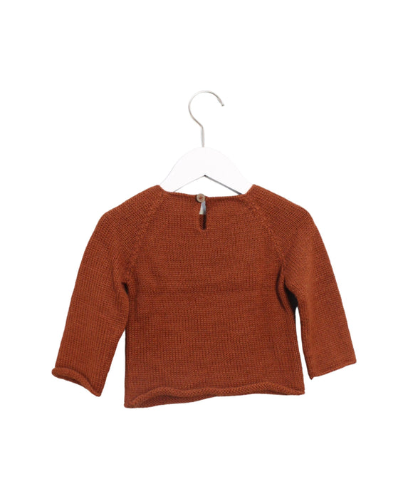 A Brown Knit Sweaters from Oeuf in size 12-18M for boy. (Back View)