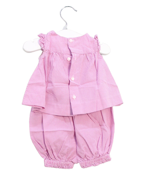 A Pink Shorts Sets from Jacadi in size 0-3M for girl. (Back View)
