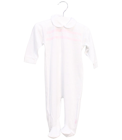 A White Long Sleeve Jumpsuits from Cambrass in size 0-3M for girl. (Front View)