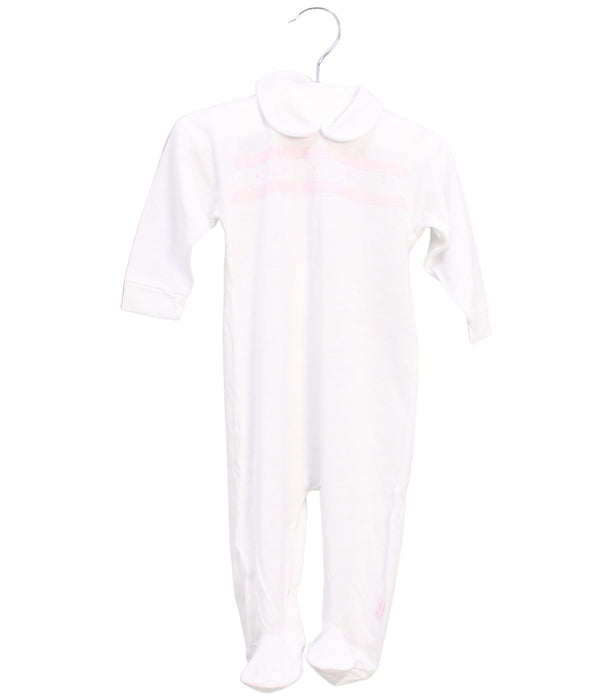 A White Long Sleeve Jumpsuits from Cambrass in size 0-3M for girl. (Front View)