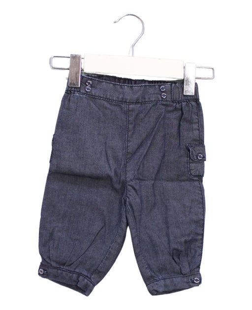 A Navy Casual Pants from Cyrillus in size 0-3M for boy. (Front View)