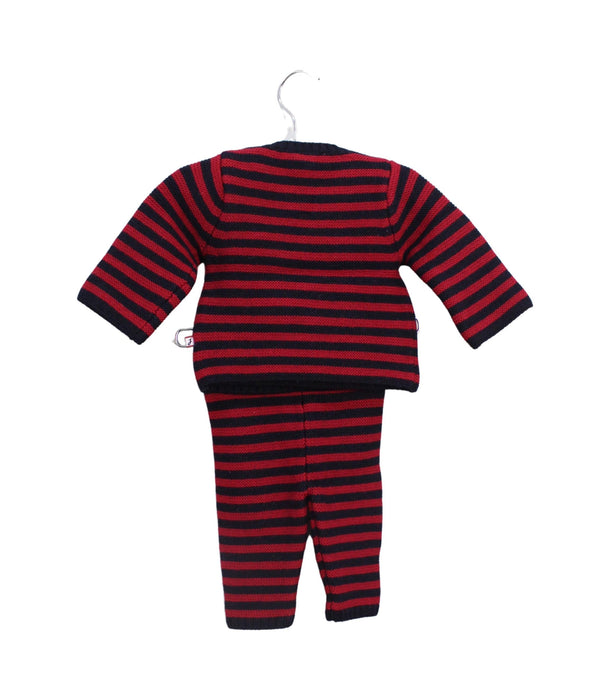 A Red Pants Sets from Jacadi in size 0-3M for boy. (Back View)