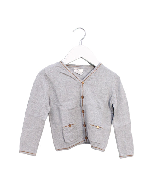 A Grey Cardigans from Cyrillus in size 12-18M for boy. (Front View)