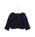 A Navy Cardigans from Les Enfantines in size 6-12M for girl. (Front View)
