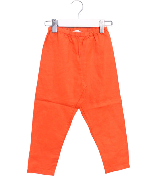 A Orange Casual Pants from Les Enfantines in size 2T for neutral. (Front View)